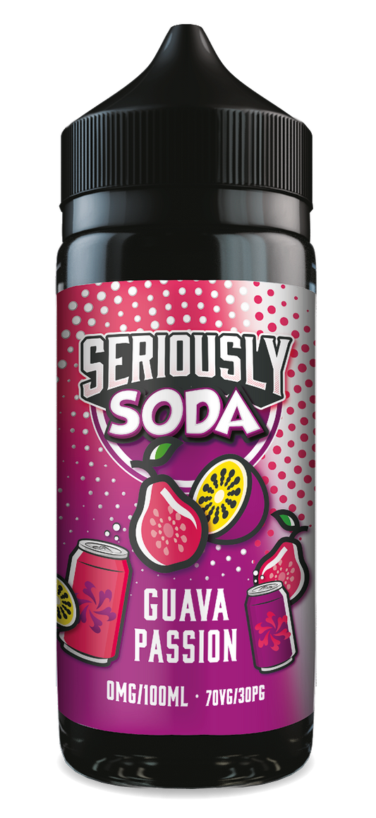 Seriously Soda by Doozy Vape Co | Guava Passion | 100ml Shortfill | 0mg - IFANCYONE WHOLESALE