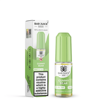 Bar Juice 5000 | 10ml Nicotine Salts Disposable Flavour E-Liquids | 10ml Bottles | 10mg / 20mg Nic Salt