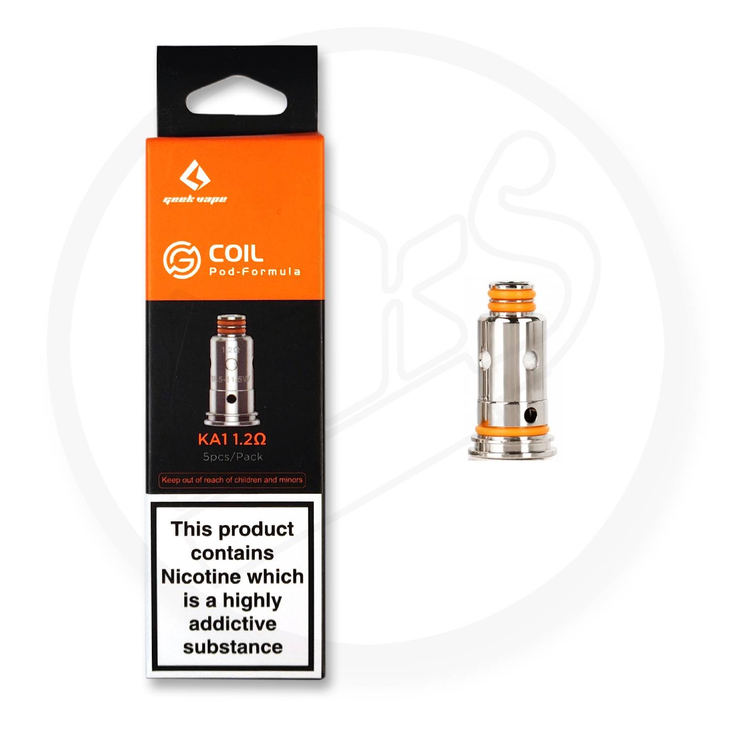 Geek Vape | G Series Coils | Designed for Aegis Pod / Wenax Kit | 1.2 Ohm ST / KA1 | Pack of 5 - IFANCYONE WHOLESALE