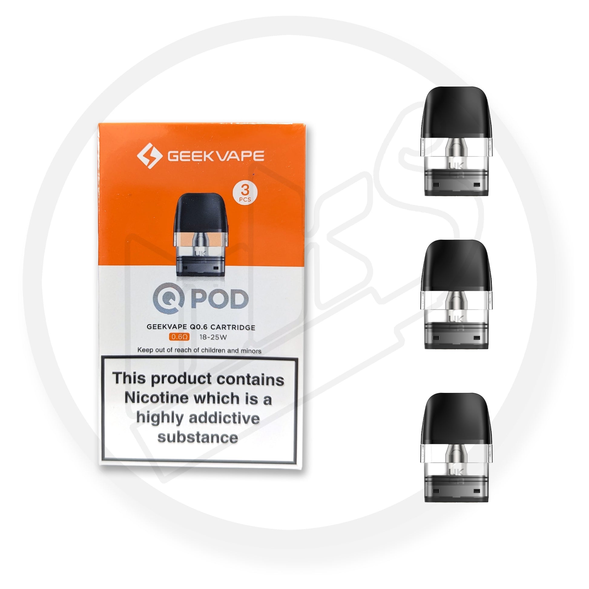 Geek Vape | Q Replacement Pods | 2ml | Pack of 3 - IFANCYONE WHOLESALE