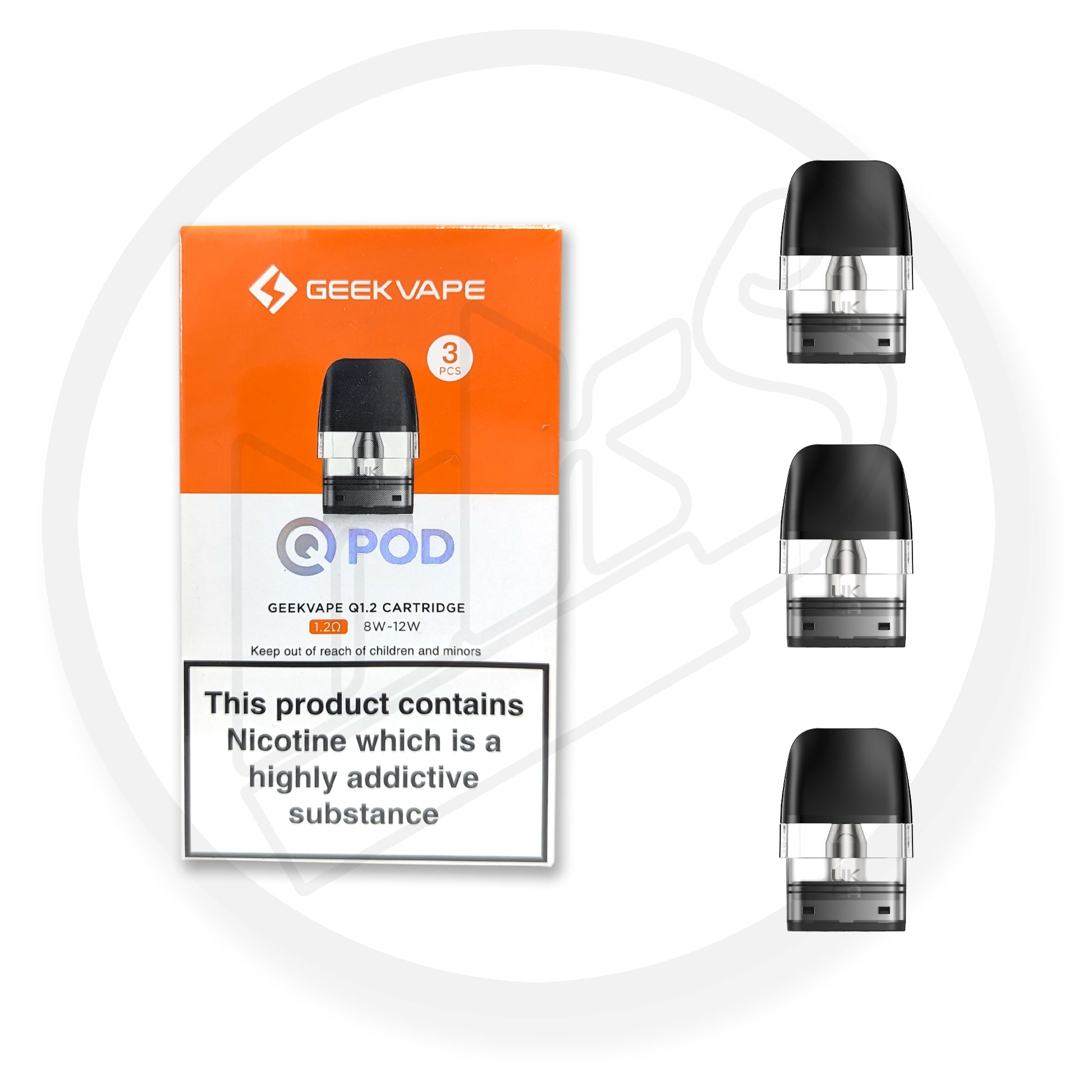 Geek Vape | Q Replacement Pods | 2ml | Pack of 3 - IFANCYONE WHOLESALE