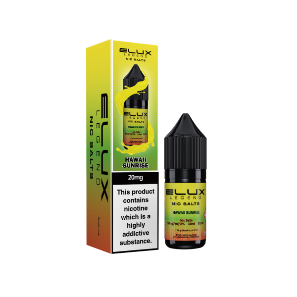 ELUX | Elux Legend 10ml Nicotine Salt E-Liquids | Hawaii Sunrise | 10mg / 20mg Nic Salts