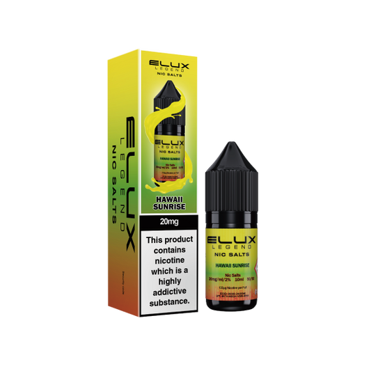 ELUX | Elux Legend 10ml Nicotine Salt E-Liquids | Hawaii Sunrise | 10mg / 20mg Nic Salts
