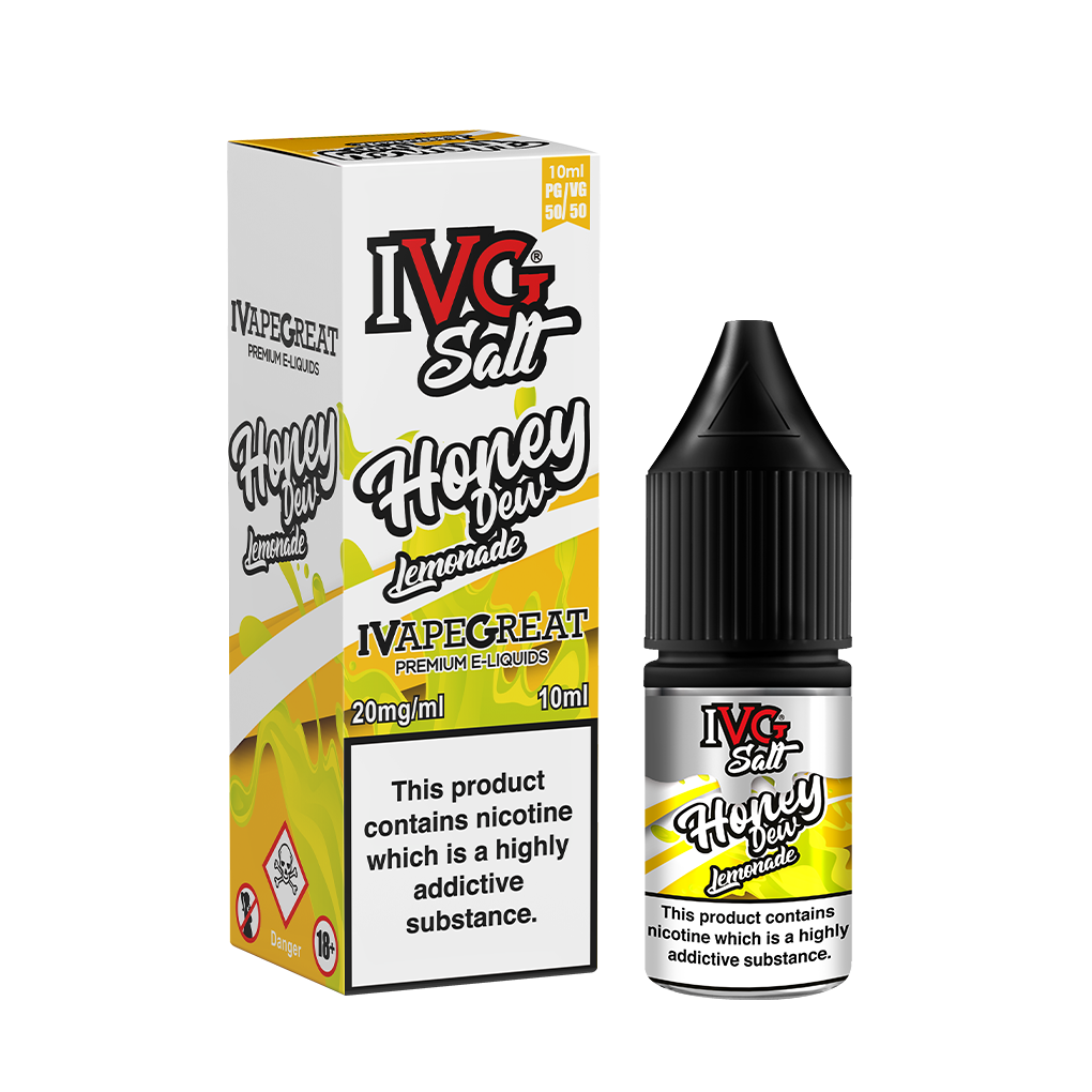I VG Salts | HONEYDEW LEMONADE | 10ml Single | 10mg / 20mg Nicotine Salts
