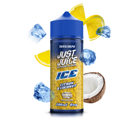 Just Juice | 100ml Shortfill Range | ICE | CITRON & COCONUT | 0mg - IFANCYONE WHOLESALE