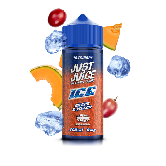 Just Juice | 100ml Shortfill Range | ICE | GRAPE & MELON | 0mg - IFANCYONE WHOLESALE