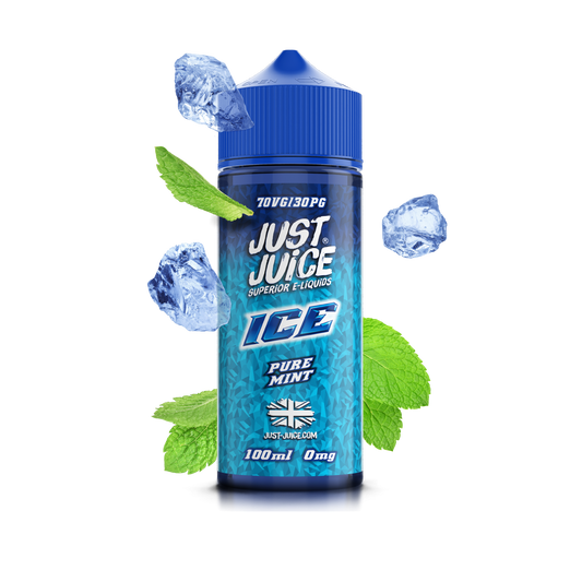 Just Juice | 100ml Shortfill Range | ICE | PURE MINT | 0mg - IFANCYONE WHOLESALE