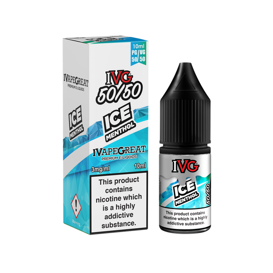 I VG 50/50 E-Liquids - ICE MENTHOL - 10ml Single - Various Nicotine Strengths - IFANCYONE WHOLESALE