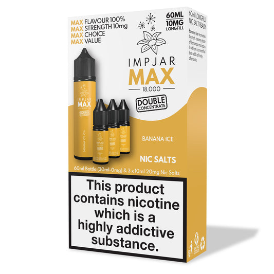 Imp Jar | Impjar MAX 18000  | 60ml Longfill E-Liquid Range | 30ml / 0mg + 3 x 20mg 10ml Nic Salts