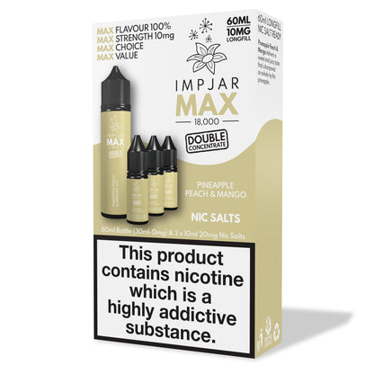 Imp Jar | Impjar MAX 18000  | 60ml Longfill E-Liquid Range | 30ml / 0mg + 3 x 20mg 10ml Nic Salts