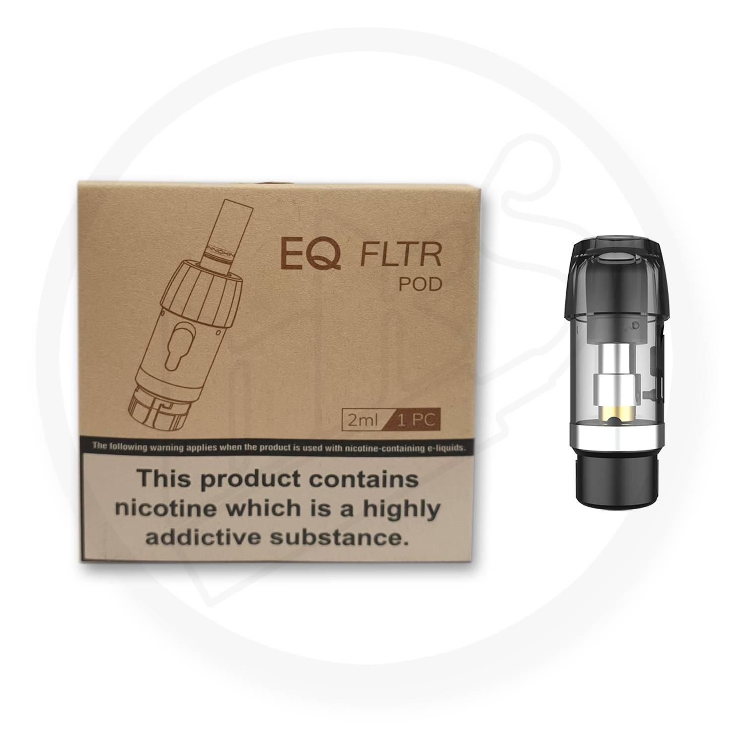 Innokin | EQ FLTR Replacement Pod Pack | 2ml | 1 x Pod, 2 x Coils, 5 x Biodegradable Soft Tips - IFANCYONE WHOLESALE