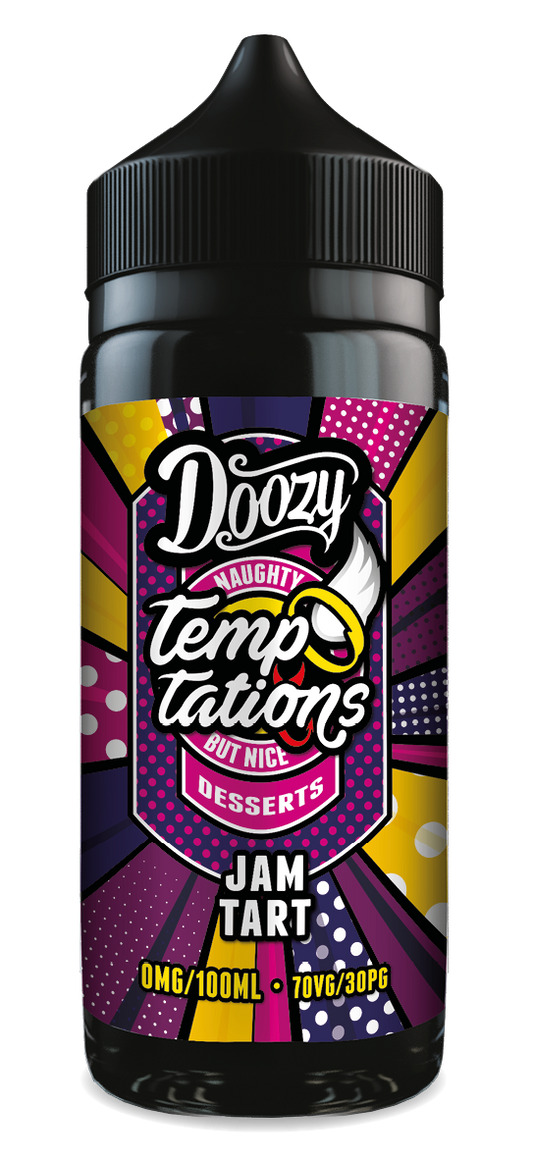 Doozy Vape Co Temptations | Jam Tart | 100ml Shortfill | 0mg - IFANCYONE WHOLESALE