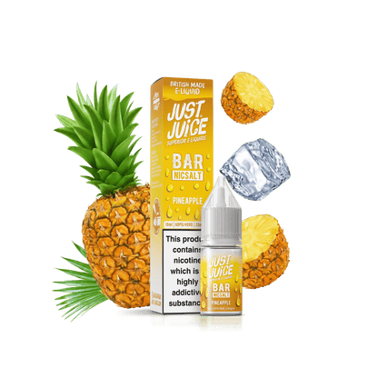 Just Juice Bar Range Nicotine Salts | 10ml Disposable Flavours | PINEAPPLE | 5mg / 10mg / 20mg Nic Salt - IFANCYONE WHOLESALE