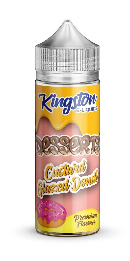 Kingston Desserts | Custard Glazed Donut | 100ml Shortfill | 0mg - IFANCYONE WHOLESALE