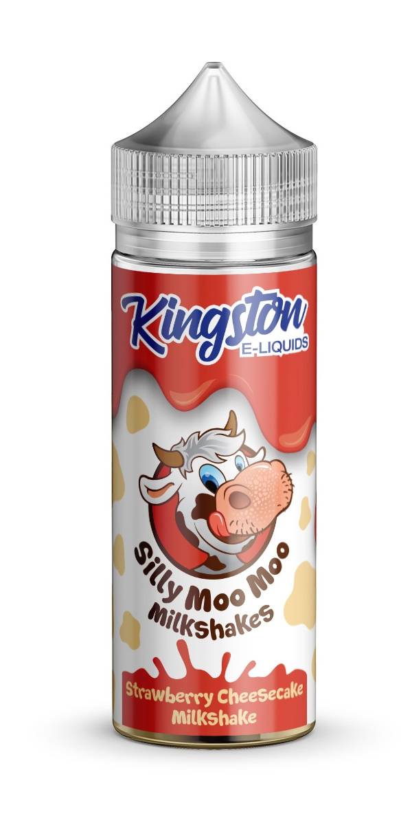 Kingston Silly Moo Moo Milkshakes | Strawberry Cheesecake | 100ml Shortfill | 0mg - IFANCYONE WHOLESALE