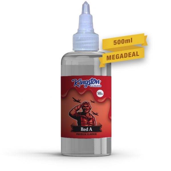 Kingston MegaSaver | Red A | 500ml Shortfill | 0mg - IFANCYONE WHOLESALE