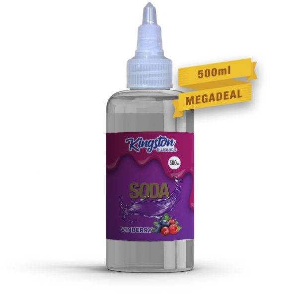 Kingston MegaSaver | Vinberry | 500ml Shortfill | 0mg - IFANCYONE WHOLESALE