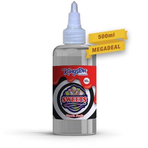 Kingston MegaSaver | Black Jack | 500ml Shortfill | 0mg - IFANCYONE WHOLESALE