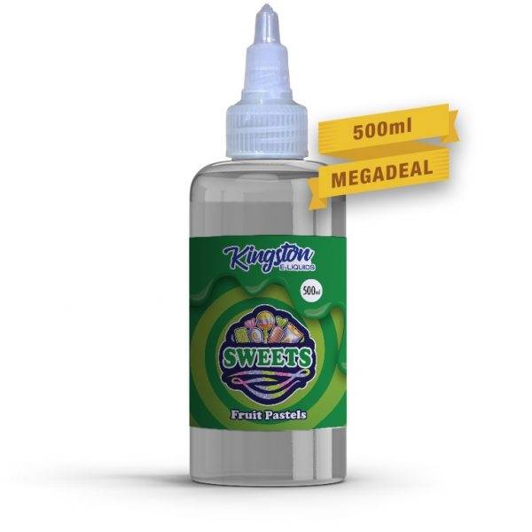 Kingston MegaSaver | Fruit Pastels | 500ml Shortfill | 0mg - IFANCYONE WHOLESALE