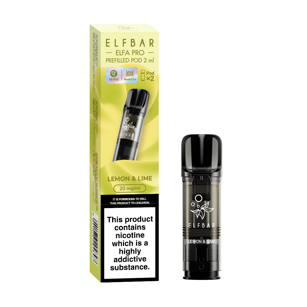 Elfbar | Elf Bar ELFA PRO Replacement Pre-Filled Pods | 2ml | Pack of 2 | 20mg | Various Flavours