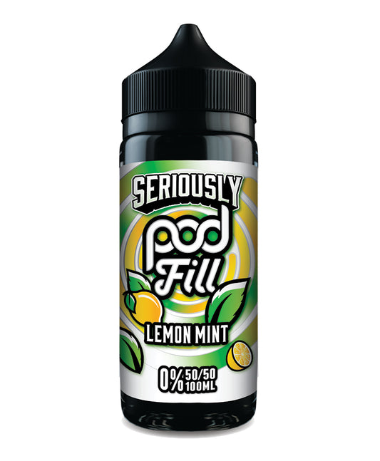 Seriously Pod Fill by Doozy Vape Co | 50/50 VG/PG | Lemon Mint | 100ml Shortfill | 0mg - IFANCYONE WHOLESALE