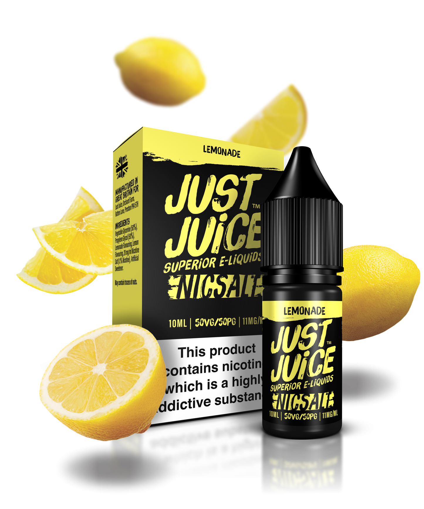Just Juice Nic Salts | Lemonade | 10ml Single | 5mg / 11mg / 20mg Nicotine Salt - IFANCYONE WHOLESALE