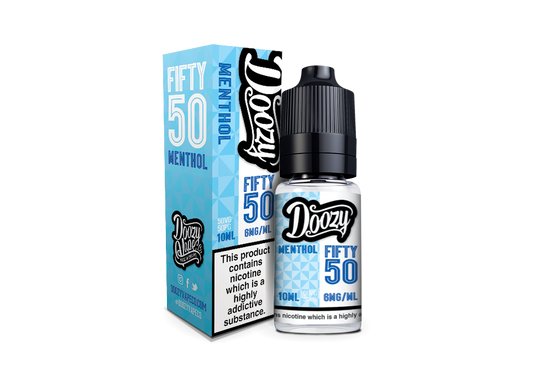 Doozy Vape Co | Fifty 50 TPD Range | 10ml Bottles | MENTHOL | Various Nicotine Strengths (Copy)