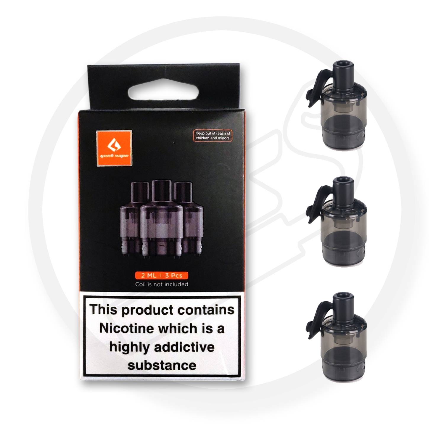 Geek Vape | Mero AIO Replacement Pod Cartridges (Empty) | 2ml | Pack of 3 - IFANCYONE WHOLESALE