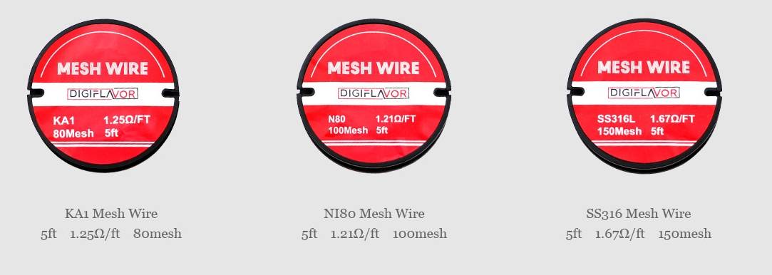 Geek Vape | Digiflavor Mesh Wire | KA1 / N80 / SS316L | 5ft Reel - IFANCYONE WHOLESALE