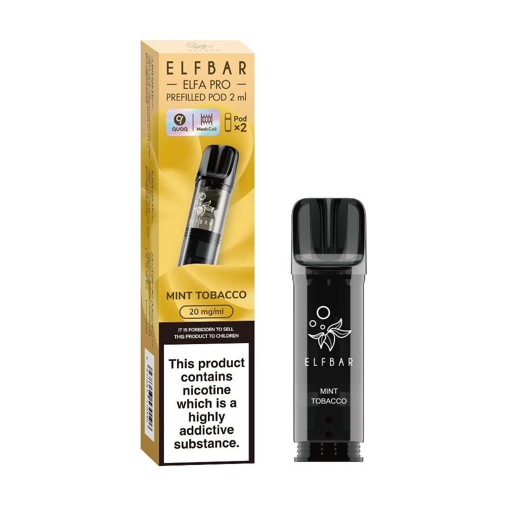 Elfbar | Elf Bar ELFA PRO Replacement Pre-Filled Pods | 2ml | Pack of 2 | 20mg | Various Flavours