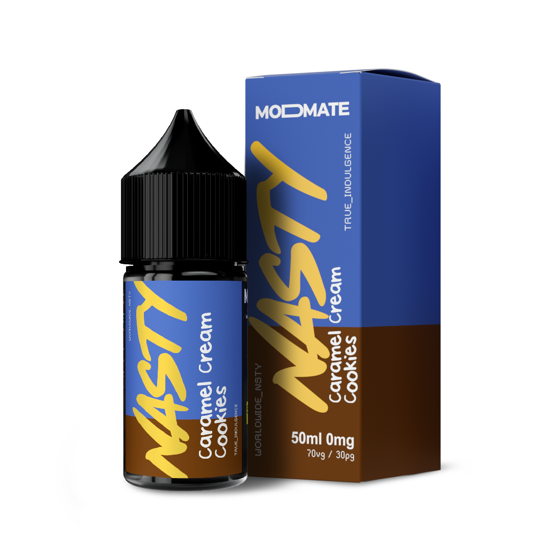 Nasty Juice MODMATE | Caramel Cream Cookies | 50ml Mod Mate Shortfill E-Liquid | 0mg - IFANCYONE WHOLESALE