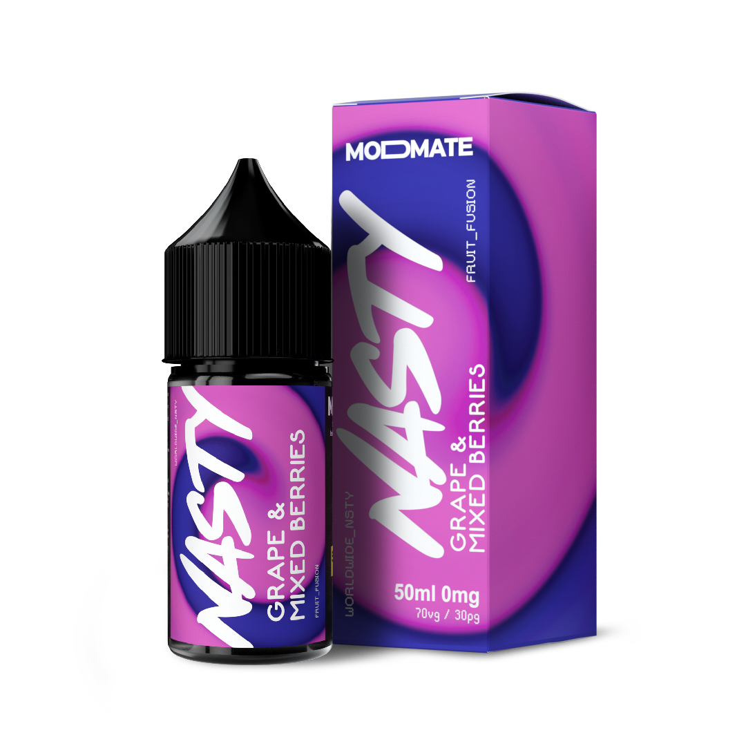 Nasty Juice MODMATE | Grape & Mixed Berries | 50ml Mod Mate Shortfill E-Liquid | 0mg - IFANCYONE WHOLESALE