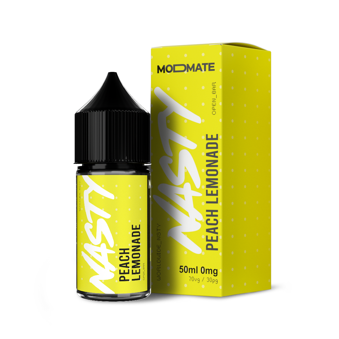 Nasty Juice MODMATE | Peach Lemonade | 50ml Mod Mate Shortfill E-Liquid | 0mg - IFANCYONE WHOLESALE