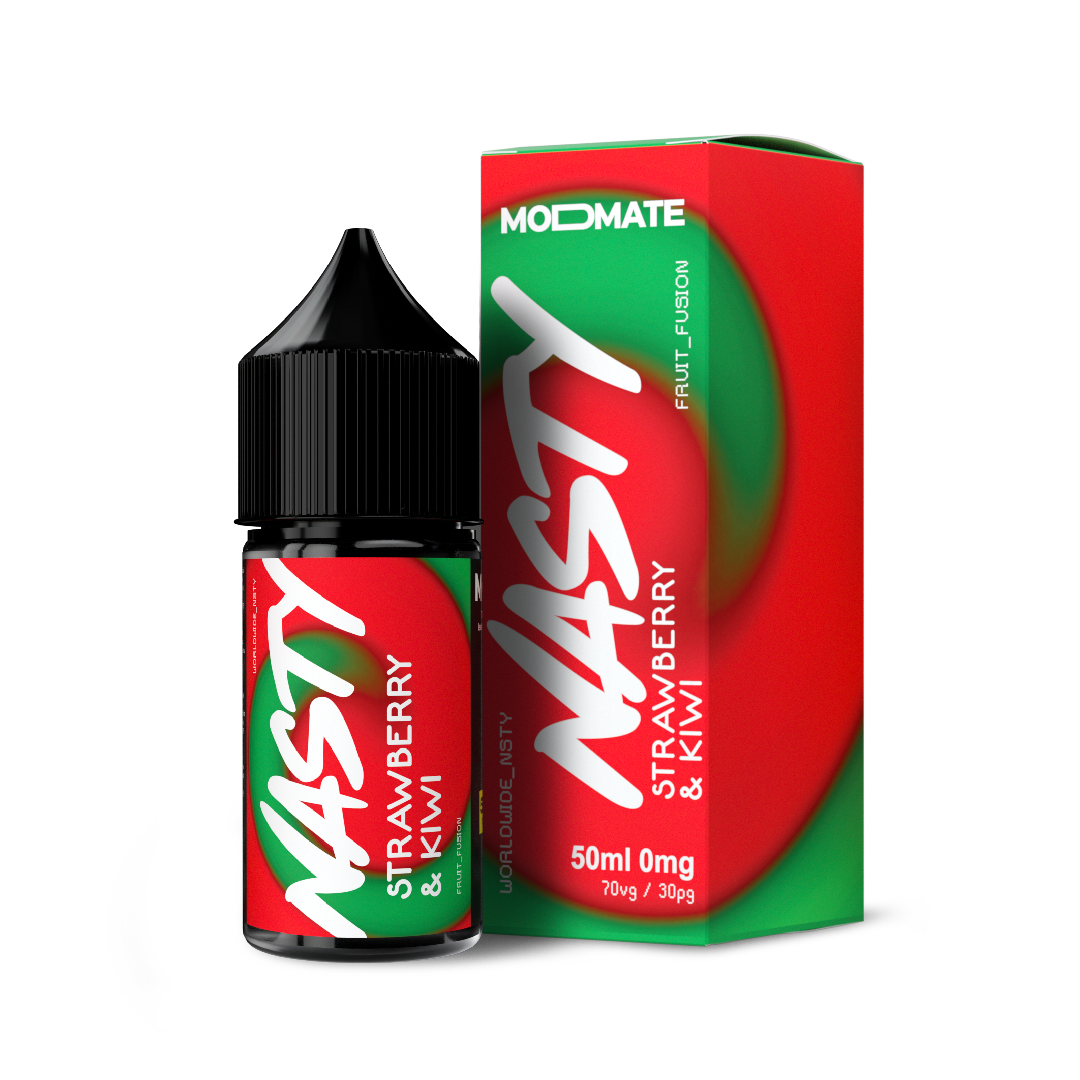 Nasty Juice MODMATE | Strawberry & Kiwi | 50ml Mod Mate Shortfill E-Liquid | 0mg - IFANCYONE WHOLESALE