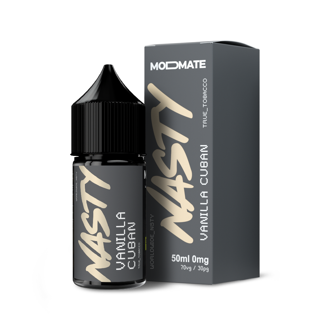 Nasty Juice MODMATE | Vanilla Cuban | 50ml Mod Mate Shortfill E-Liquid | 0mg - IFANCYONE WHOLESALE