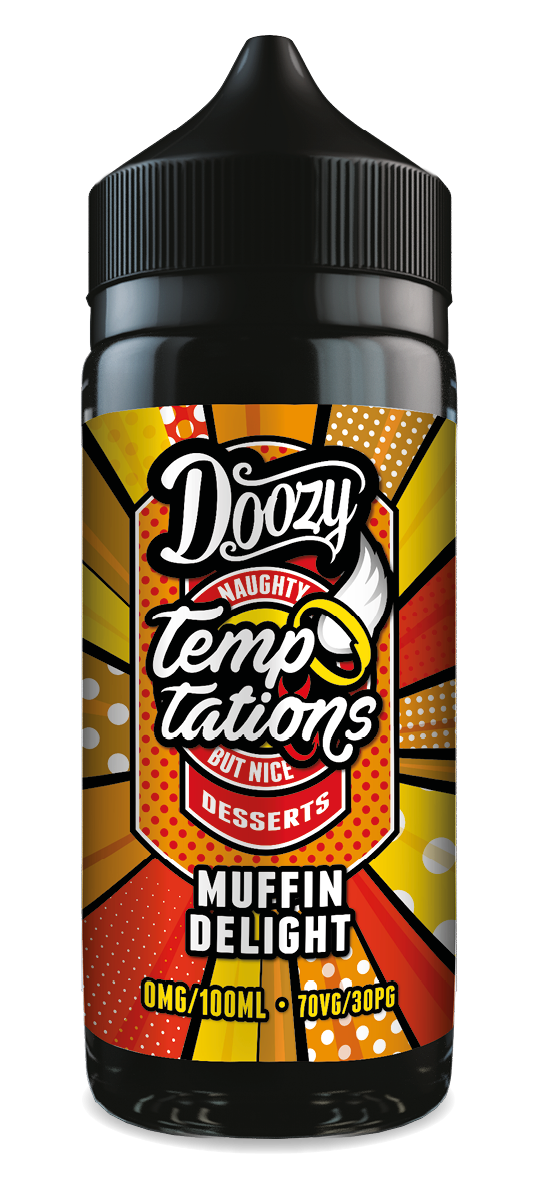 Doozy Vape Co Temptations | Muffin Delight | 100ml Shortfill | 0mg - IFANCYONE WHOLESALE