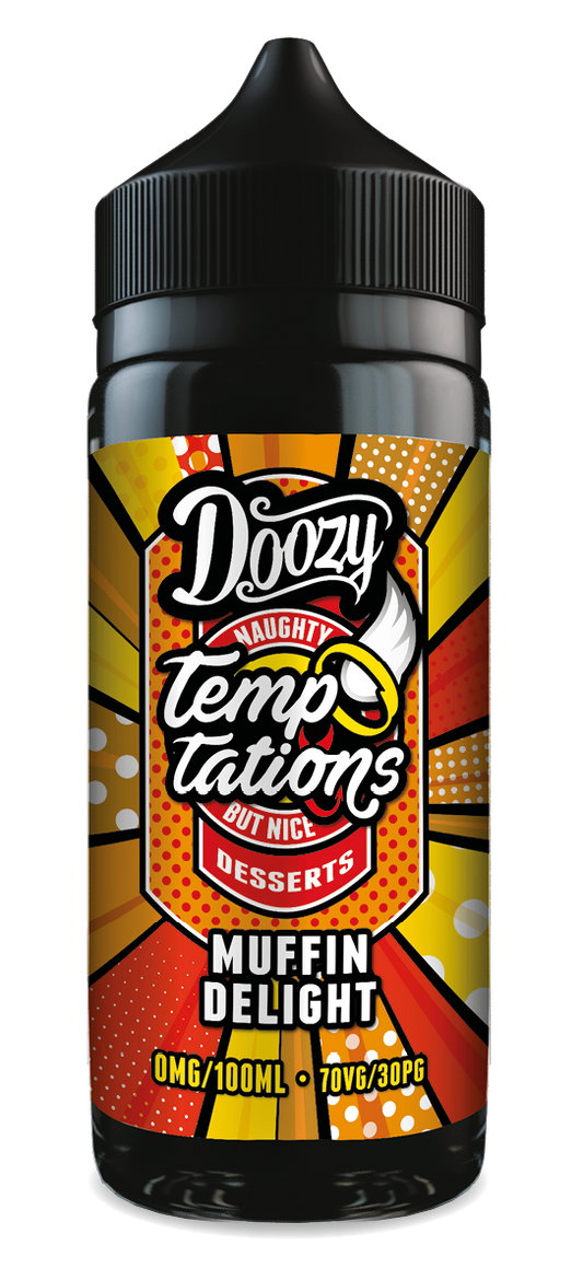 Doozy Vape Co Temptations | Muffin Delight | 100ml Shortfill | 0mg - IFANCYONE WHOLESALE