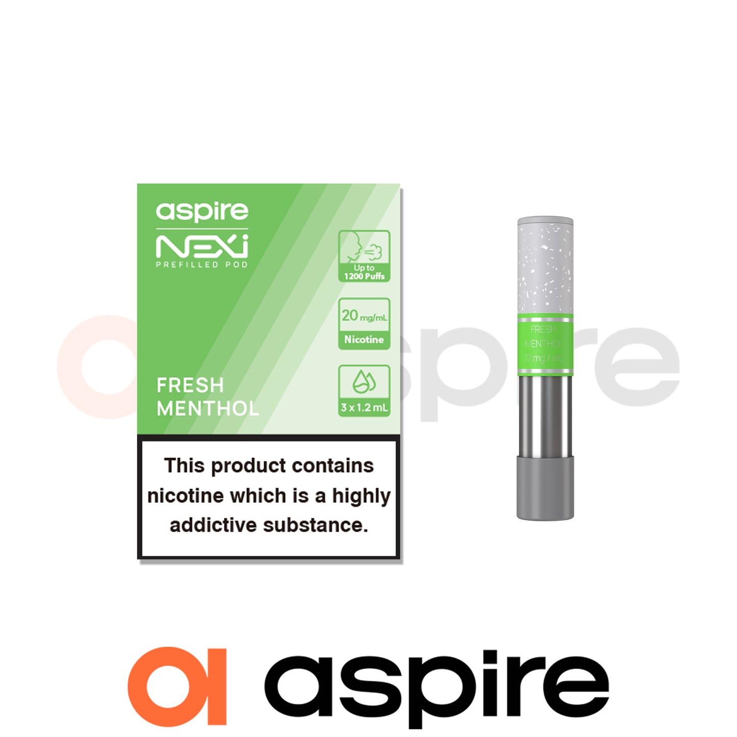 Aspire | Nexi One Replacement E-Liquid Flavour Pods | Pack of 3 | 20mg Nicotine Salts