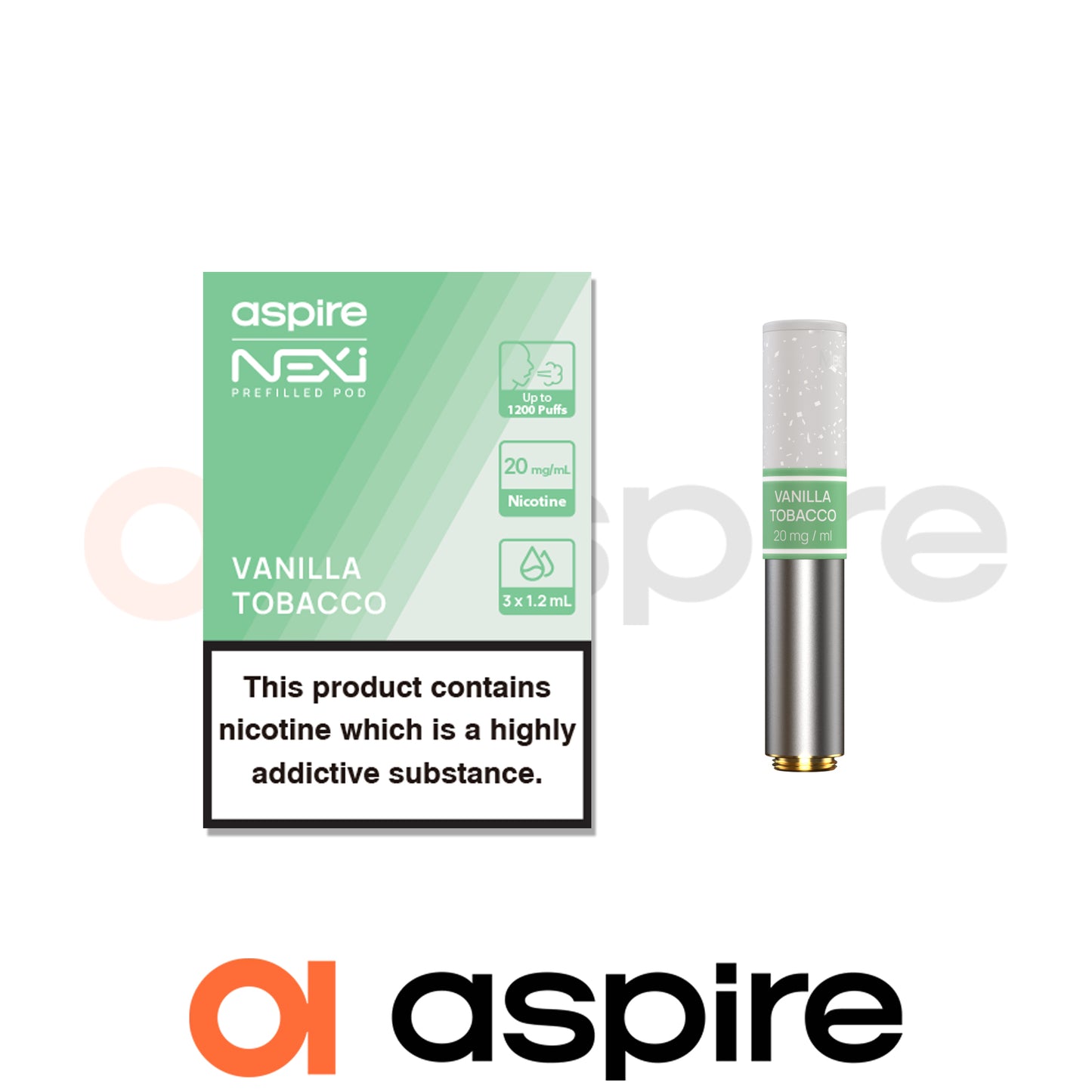 Aspire | Nexi One Replacement E-Liquid Flavour Pods | Pack of 3 | 20mg Nicotine Salts