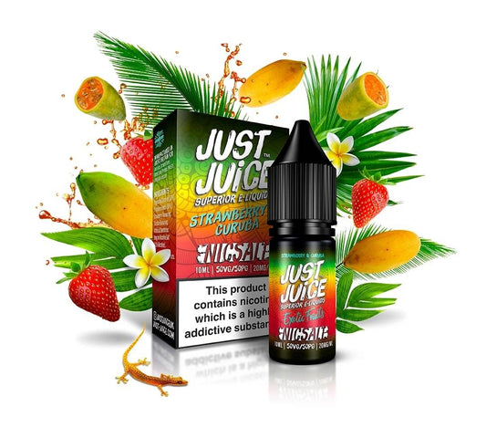 Just Juice Exotic Fruits Nic Salts | Strawberry & Curuba | 10ml Single | 11mg / 20mg Nicotine Salt - IFANCYONE WHOLESALE