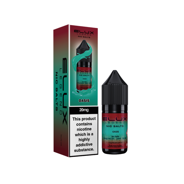 ELUX | Elux Legend 10ml Nicotine Salt E-Liquids | OASIS | 10mg / 20mg Nic Salts