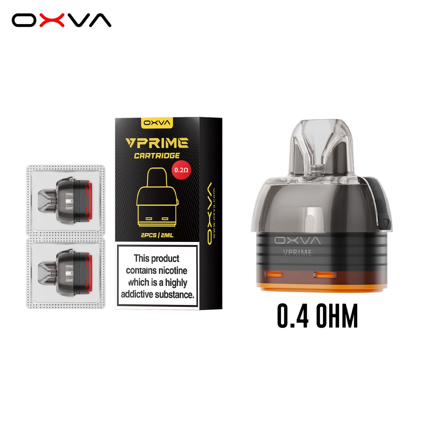 OXVA | VPRIME Pod Vape Cartridges | Pack of 2 | 2ml