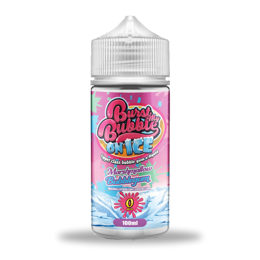 Burst My Bubble On Ice | MARSHMALLOW BUBBLEGUM ICE | 100ml Shortfill | 0mg - IFANCYONE WHOLESALE