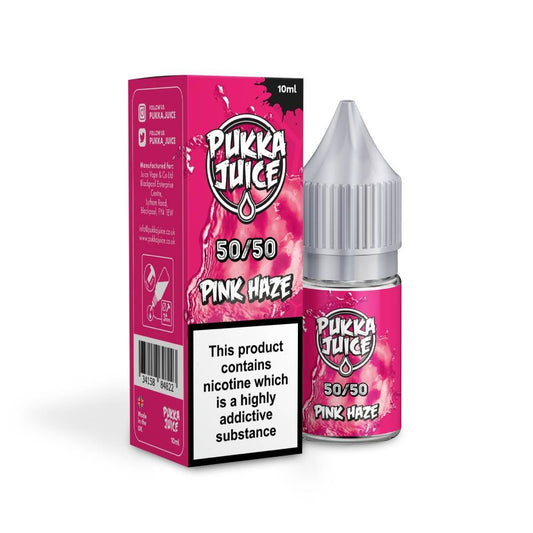 Pukka Juice | 50/50 Range | PINK HAZE | 10ml TPD Bottles | Various Nicotine Strengths - IFANCYONE WHOLESALE