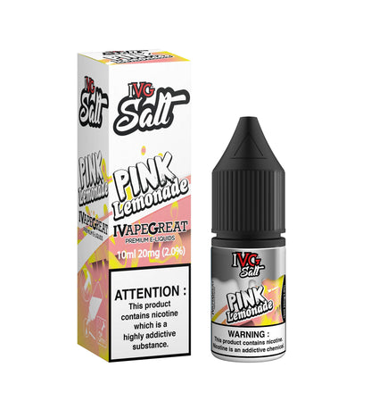 I VG Salts | PINK LEMONADE | 10ml Single | 10mg / 20mg Nicotine Salts