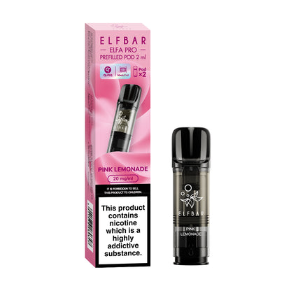 Elfbar | Elf Bar ELFA PRO Replacement Pre-Filled Pods | 2ml | Pack of 2 | 20mg | Various Flavours