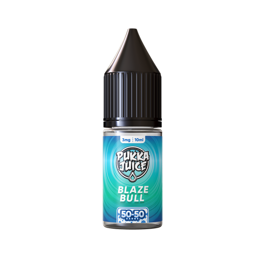 Pukka Juice | 50/50 Range | BLAZE BULL | 10ml TPD Bottles | Various Nicotine Strength - IFANCYONE WHOLESALE