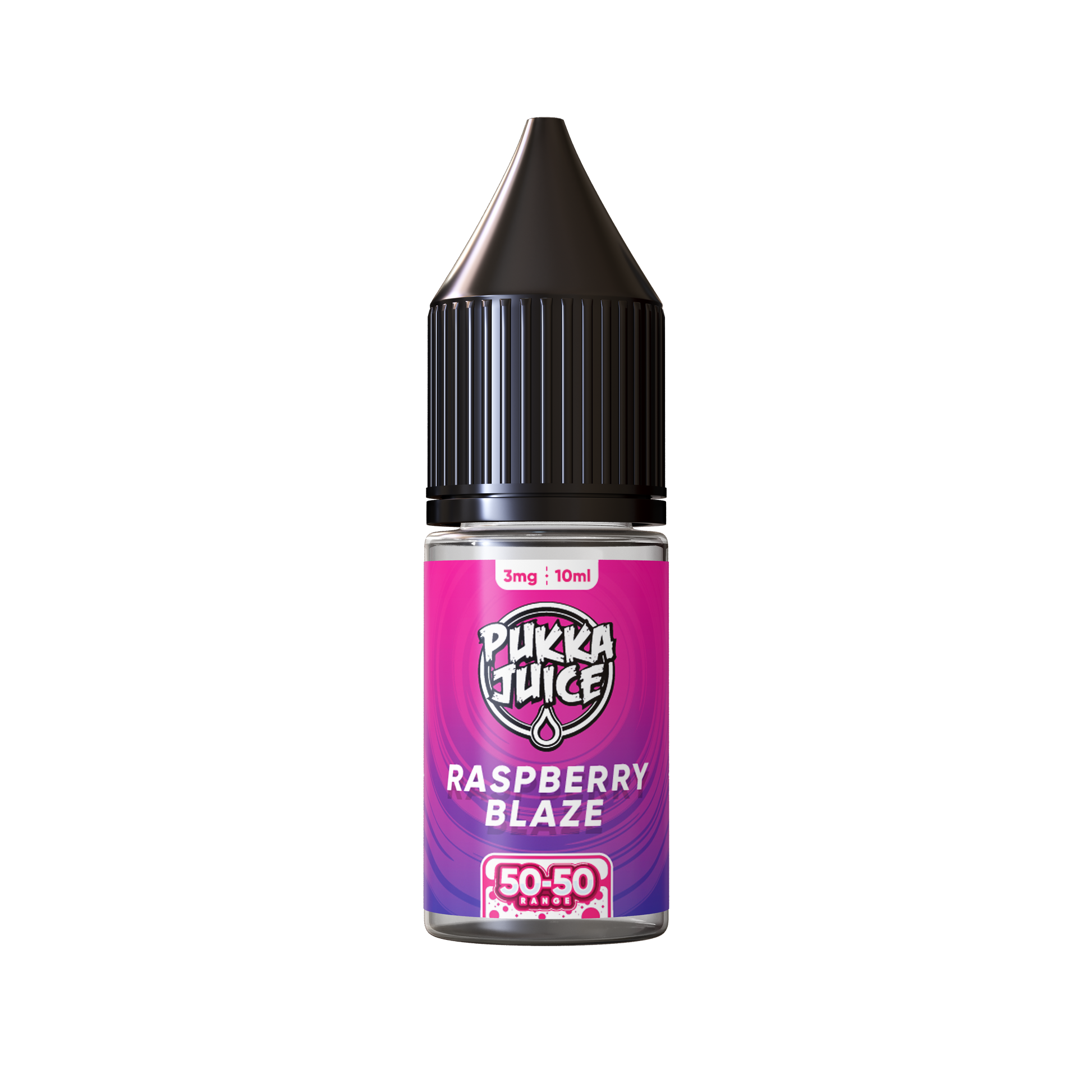 Pukka Juice | 50/50 Range | RASPBERRY BLAZE | 10ml TPD Bottles | Various Nicotine Strength - IFANCYONE WHOLESALE