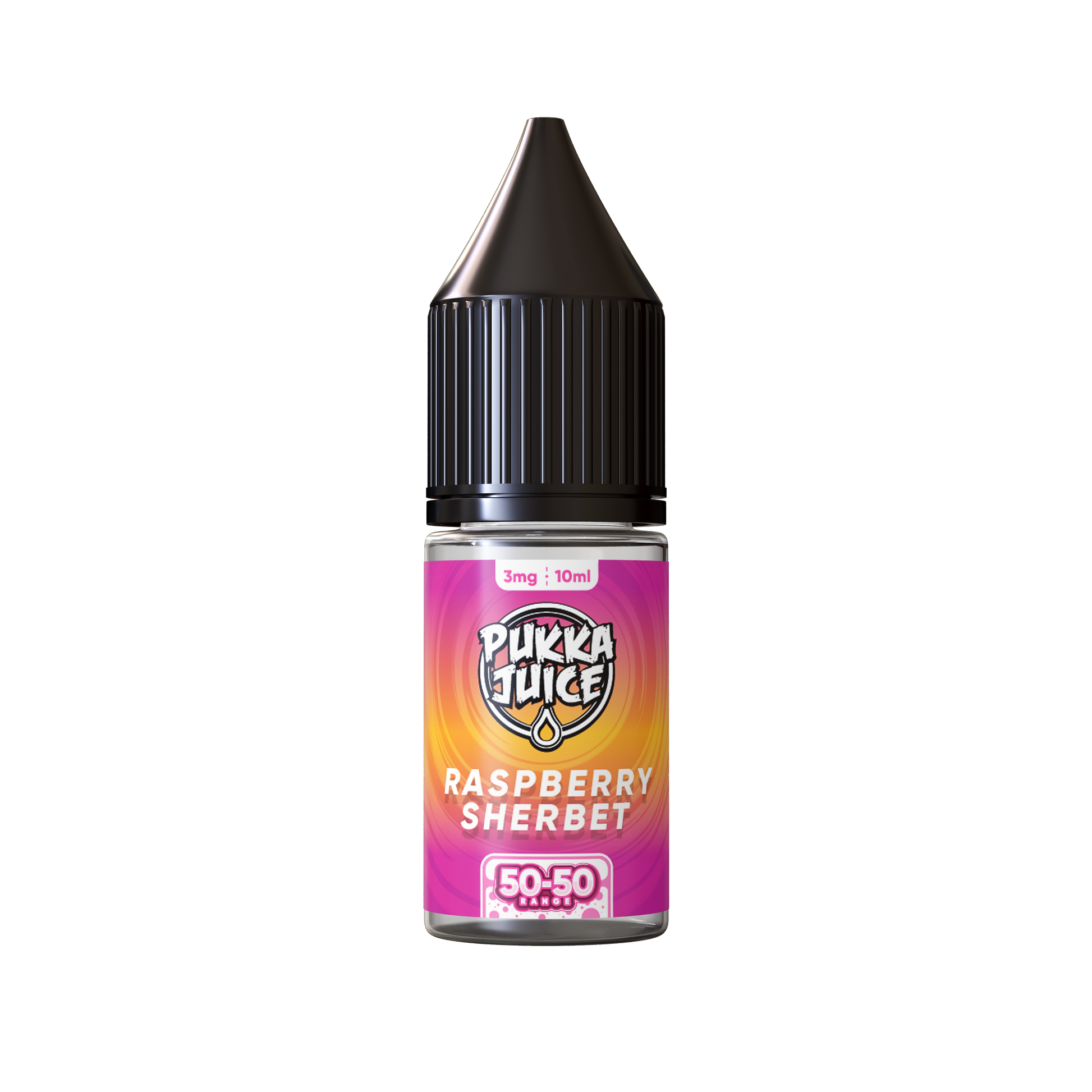 Pukka Juice | 50/50 Range | RASPBERRY SHERBET | 10ml TPD Bottles | Various Nicotine Strength - IFANCYONE WHOLESALE