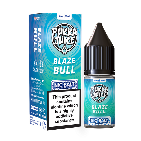 Pukka Juice Nicotine Salts | BLAZE BULL | 10ml | 10mg / 20mg Nic Salt - IFANCYONE WHOLESALE